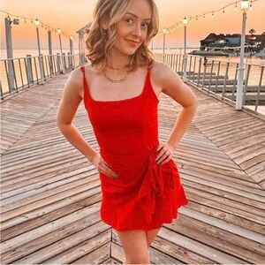 Princess Polly Vibrant Red Mini Dress